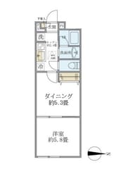 フェリーチェ中村橋Bの物件間取画像